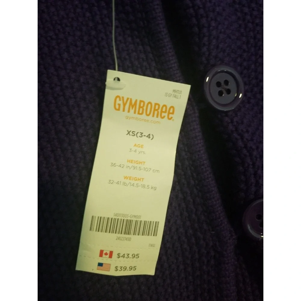 Gymboree falling for feathers sweater xs 3 4 nwt
